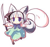 chibi häntä kemonomimi miekka touhou youmu // 850x812 // 106.9KB