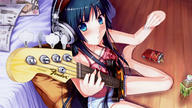 blush k-on kitara kuulokkeet mio pocky // 1920x1080 // 1.0MB
