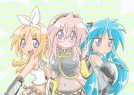 cross-over konata lucky_star miyuki rusetti vocaloid // 1023x723 // 424.3KB