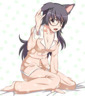 bakemonogatari hanekawa megane nekomimi solisluu tissit // 528x600 // 198.7KB