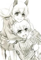 hug juutilainen kemonomimi nipa_katajainen sketch strike_witches // 906x1295 // 417.5KB