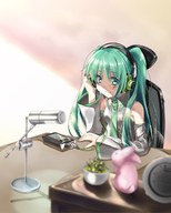 kuulokkeet miku vocaloid // 1024x1280 // 562.0KB