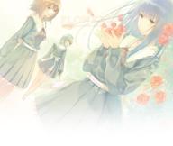 Flowers_-_Le_volume_sur_printemps Hanabishi_Rikka Kohsaka_Mayuri Shirahane_Suoh megane seifuku yuri // 1420x1200 // 2.5MB