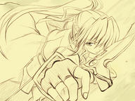 magical_girl_lyrical_nanoha signum sketch // 900x675 // 441.2KB