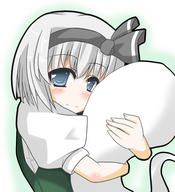 aww blush hug rusetti touhou youmu // 781x859 // 254.0KB